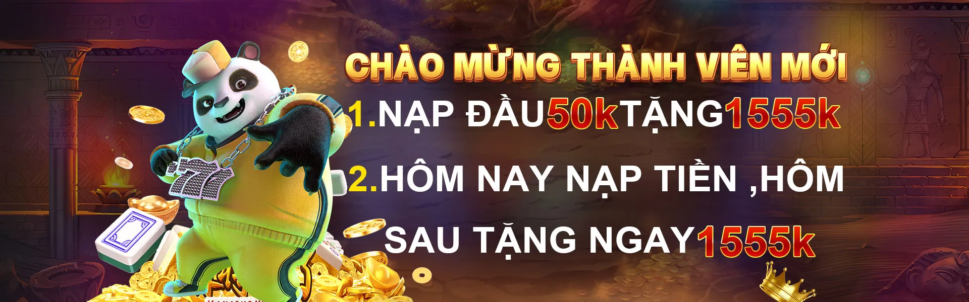 Hình ảnh tiền thưởng chào mừng với tiền và chip vàng, tượng trưng cho ưu đãi nạp đầu
